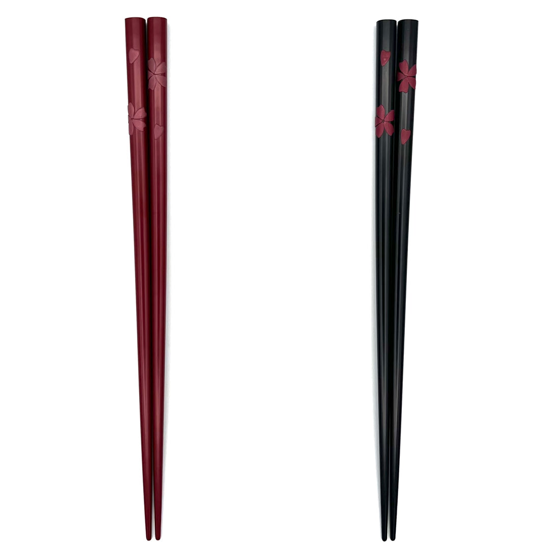 Ryukyu Lacquerware Square Sakura Chopsticks(Engravable)