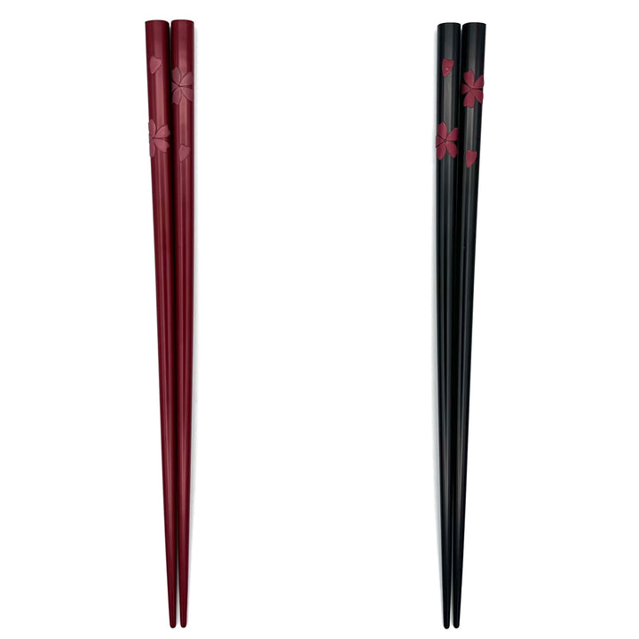 Ryukyu Lacquerware Square Sakura Chopsticks(Engravable)