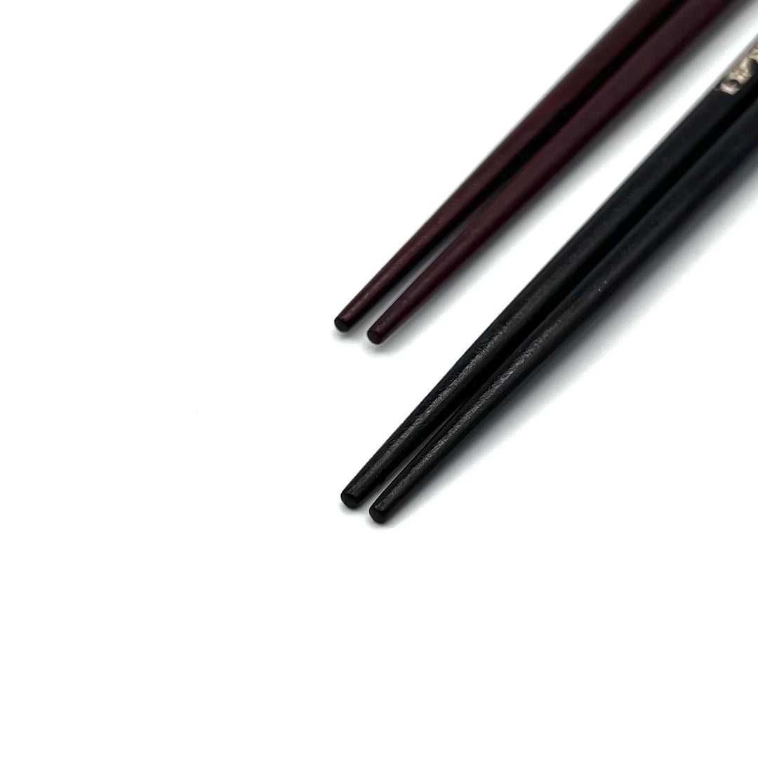 Wakasa-Nuri Floral Shadow Design Silhouette Chopsticks (Engravable)
