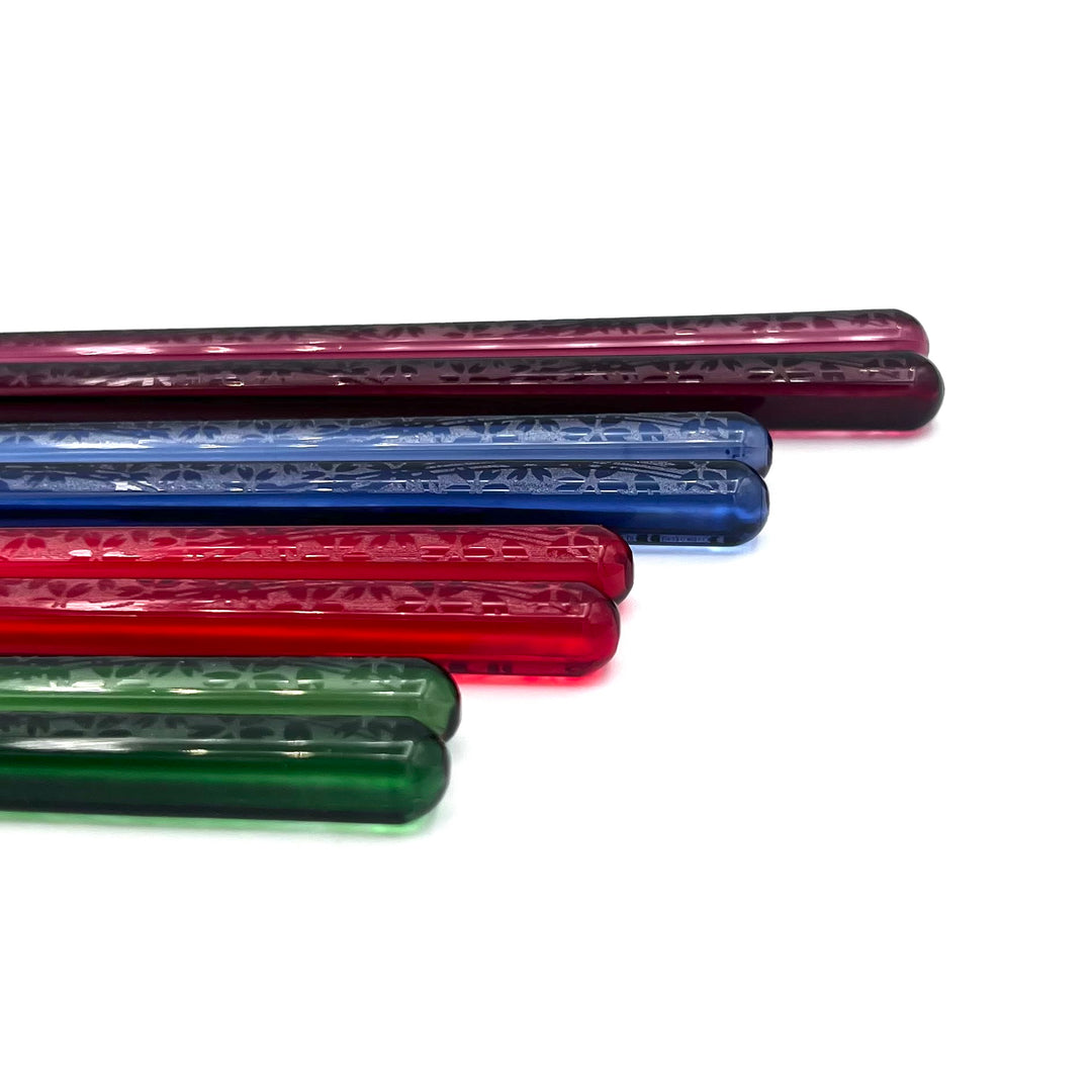 Wakasa Lacquerware Chopsticks - Floral Patterned