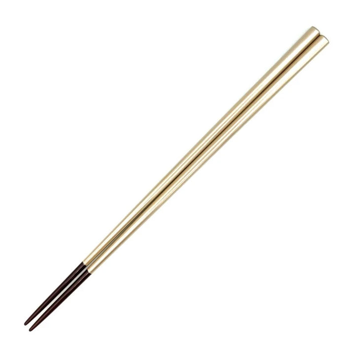 Thin Square Chopsticks - Silver Band with Colored Tips