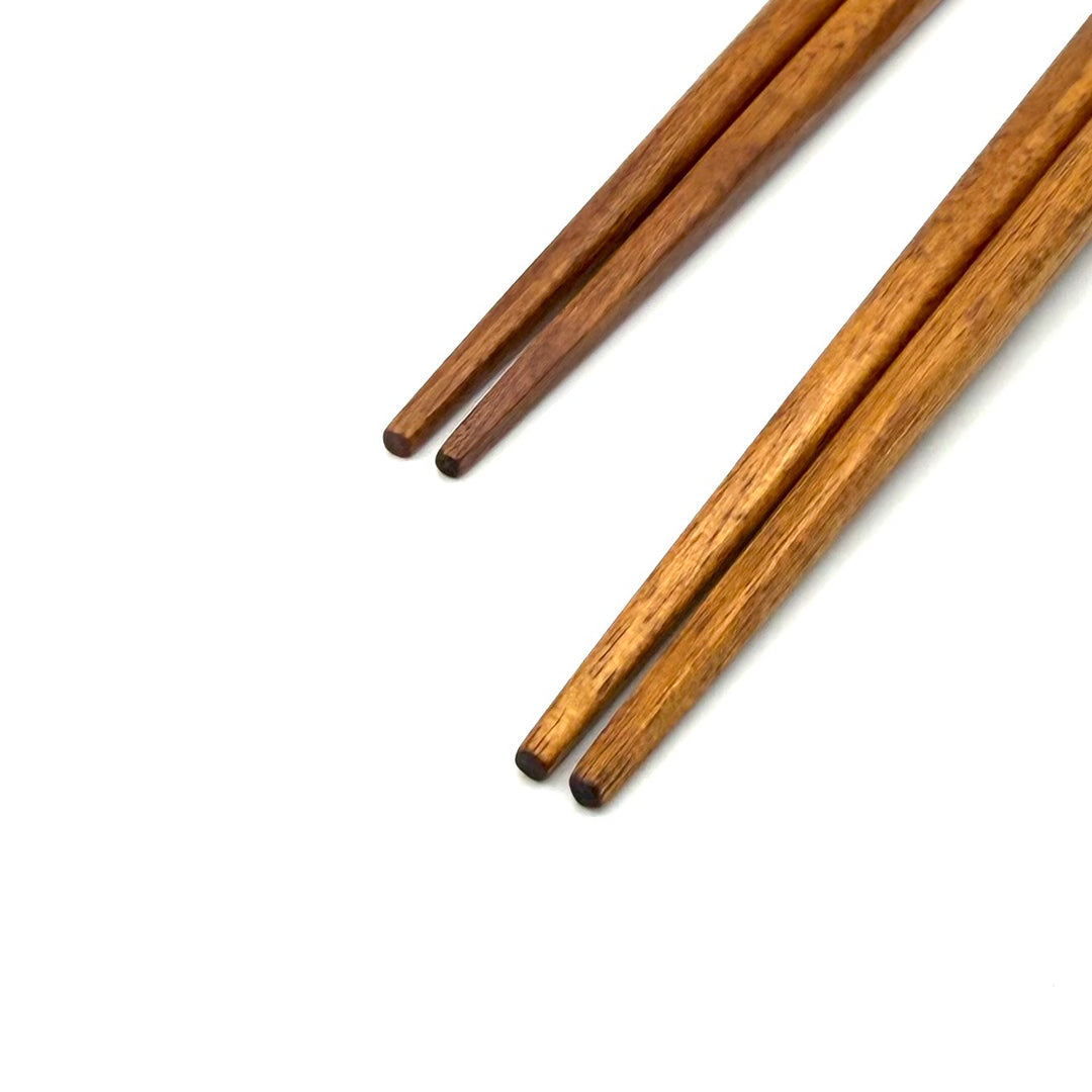 Kyoto Hand-Carved Cherry Wood Couple's Chopstick Set with Paulownia Gift Box