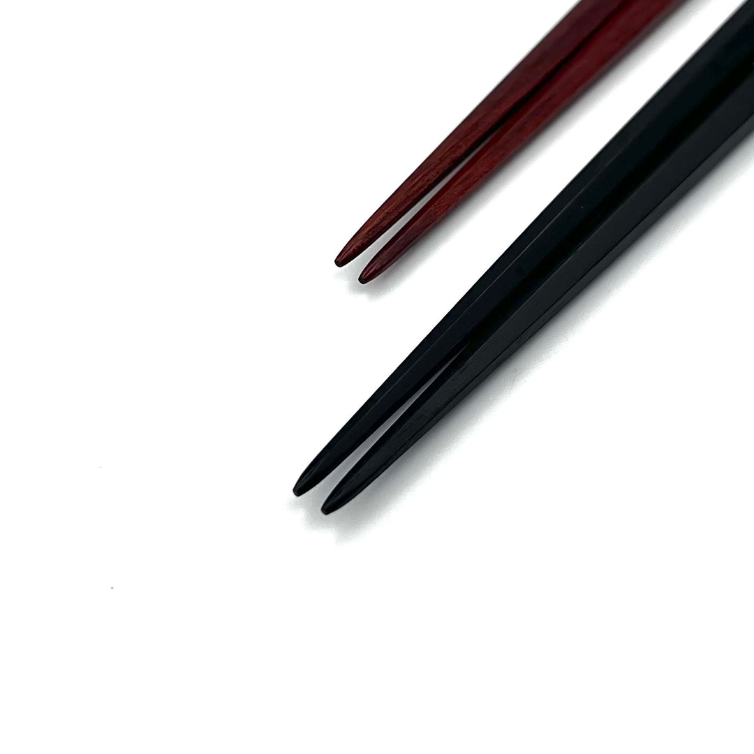 Edo-Karaki Hexagonal Pair Chopsticks - Macassar Ebony and Satine