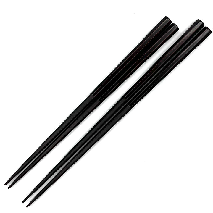 Edo-Karaki Octagonal Shunkei Lacquered Chopsticks - Ironwood