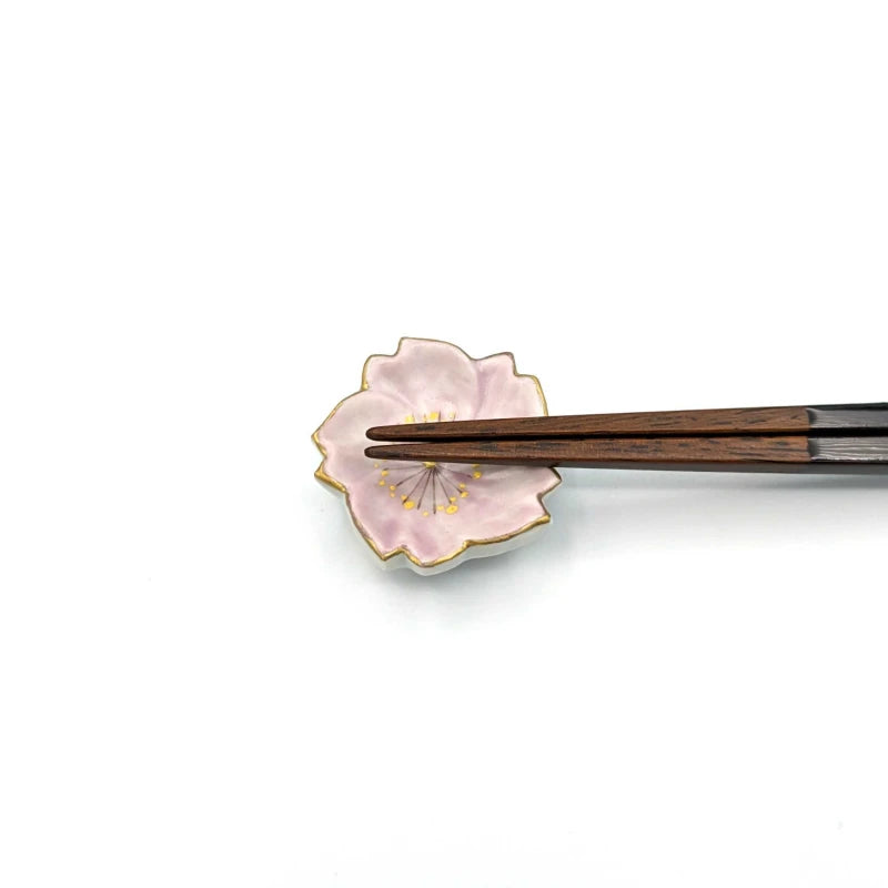 Chopstick Rests-Five Colored Cherry Blossoms with Stamens(Set of 5)
