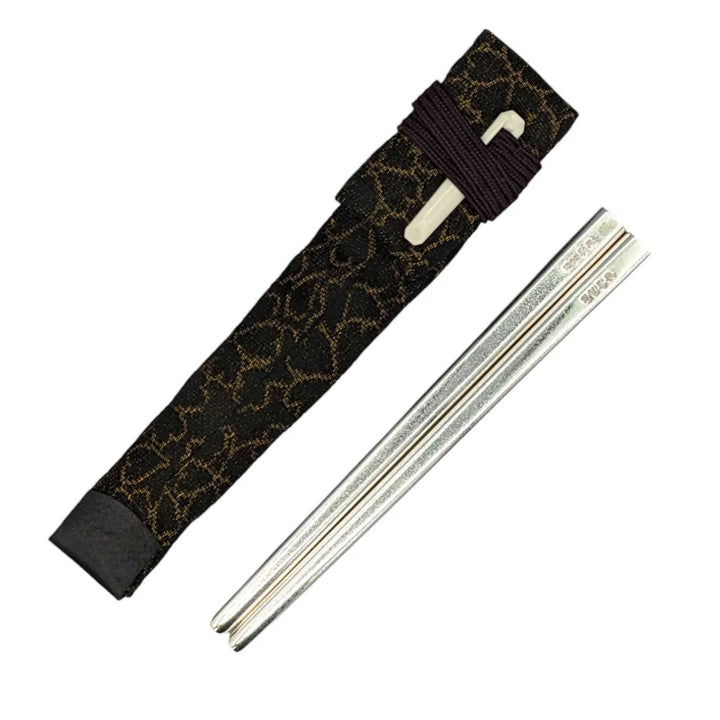 Telescopic Polished Silver Chopsticks