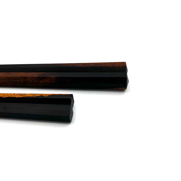 Kyoto Hardwood Octagonal Chopsticks - Black Persimmon Wood