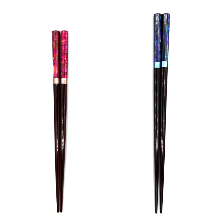 Wakasa-Nuri Dishwasher-Safe Chopsticks with Deep Sea Shell Design(Engravable)