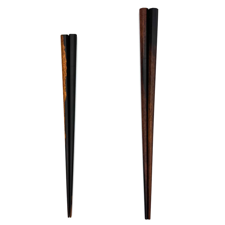 Kyoto Hardwood Octagonal Chopsticks - Black Persimmon Wood