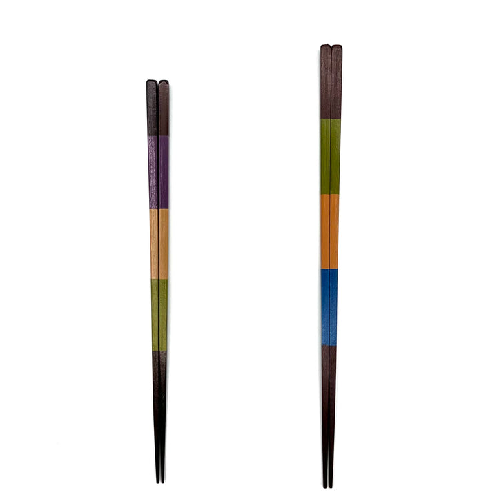 Wakasa Lacquerware Chopsticks – Colored Bands (Engravable)