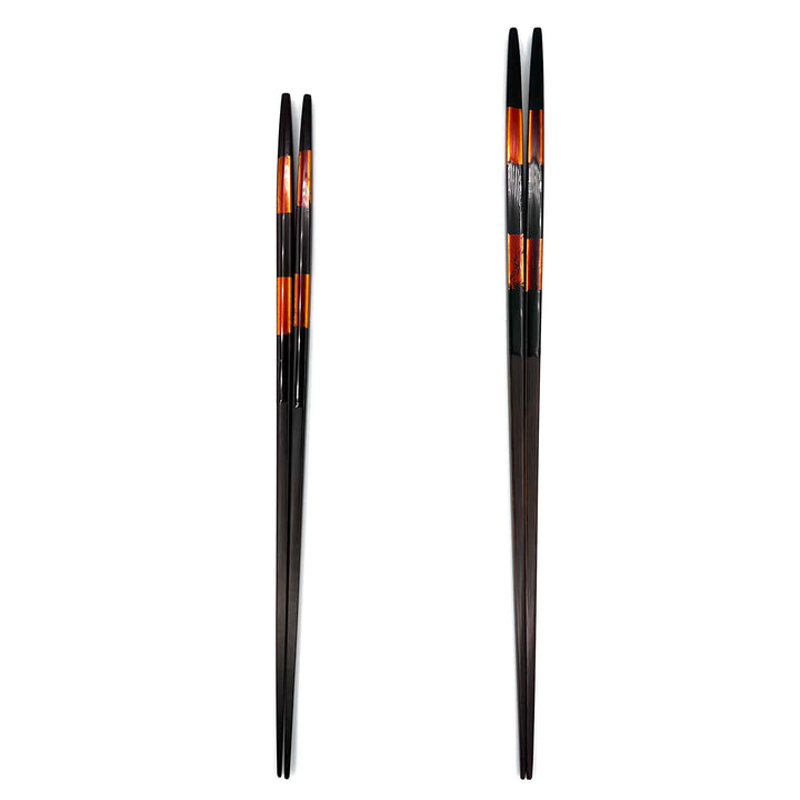 Rikyu Black/Red Ultra-Fine Round-Tip Tapered Chopsticks