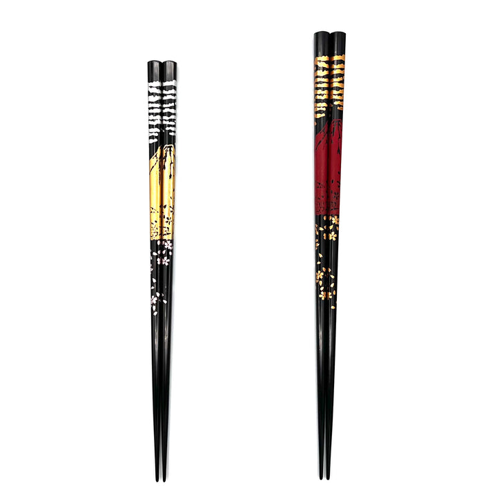 Echizen Lacquerware Chopsticks - Mount Fuji Design (Engravable)
