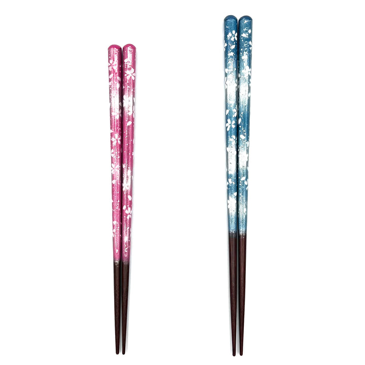 Wakasa Lacquerware Dishwasher-Safe Chopsticks - Blooming Day Design (Engravable)