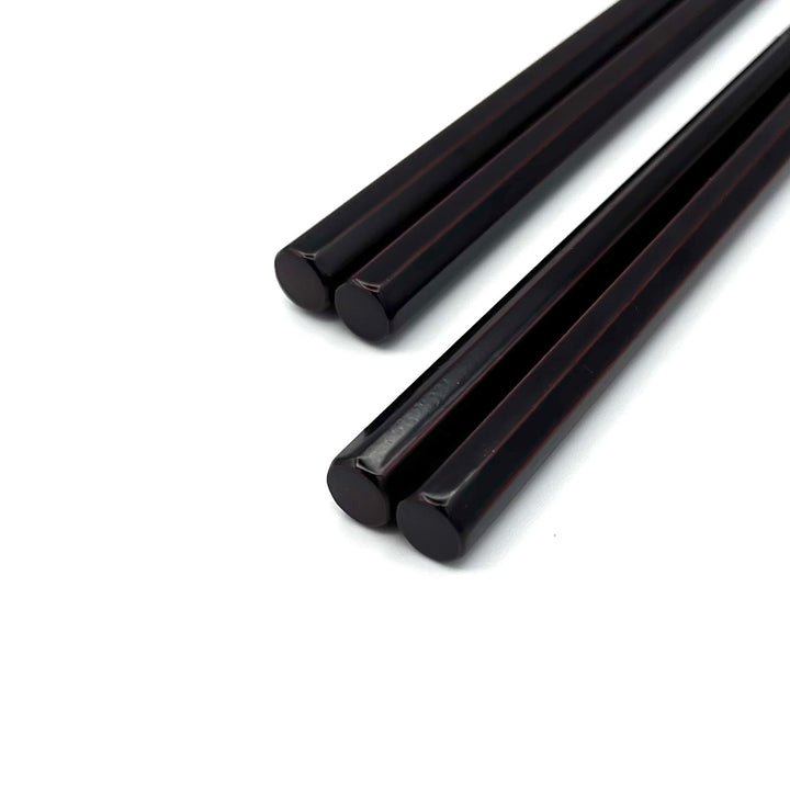 Edo-Karaki Octagonal Shunkei Lacquered Chopsticks - Ironwood