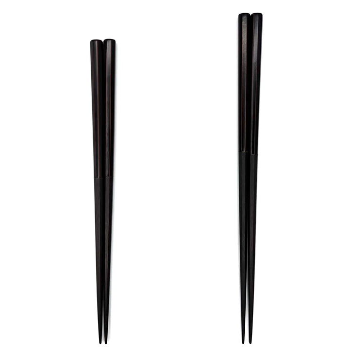 Edo-Karaki Octagonal Shunkei Lacquered Chopsticks - Ironwood