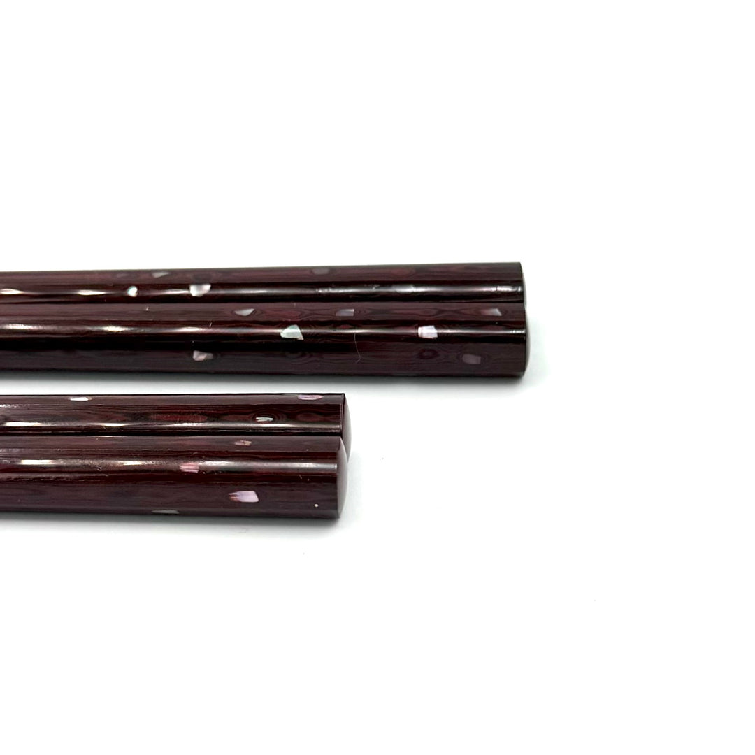 Wabi-Sabi Guren Octagonal Raden Chopsticks