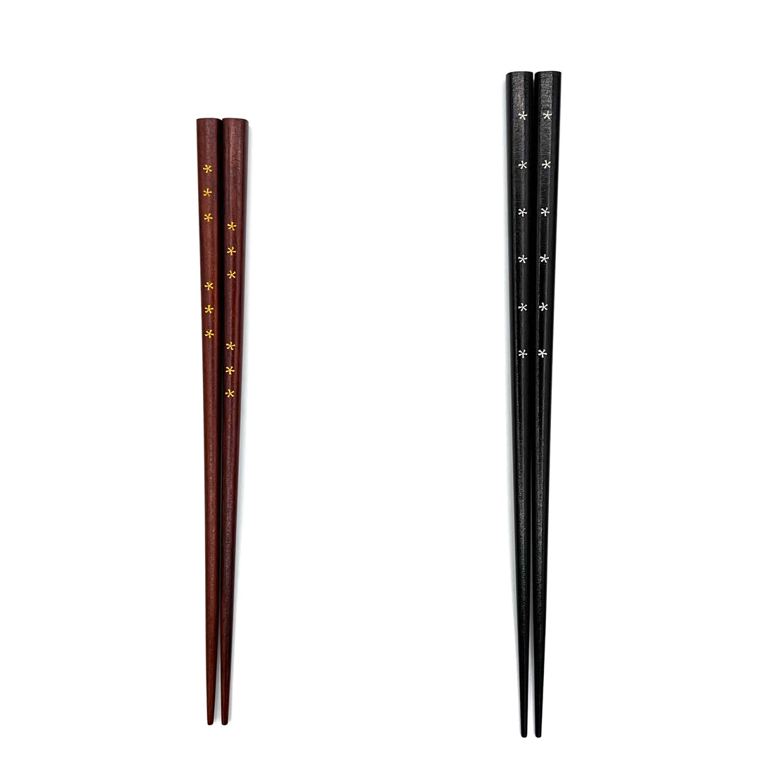 Wakasa Lacquerware Chopsticks - Osmanthus Flower Design (Engravable)