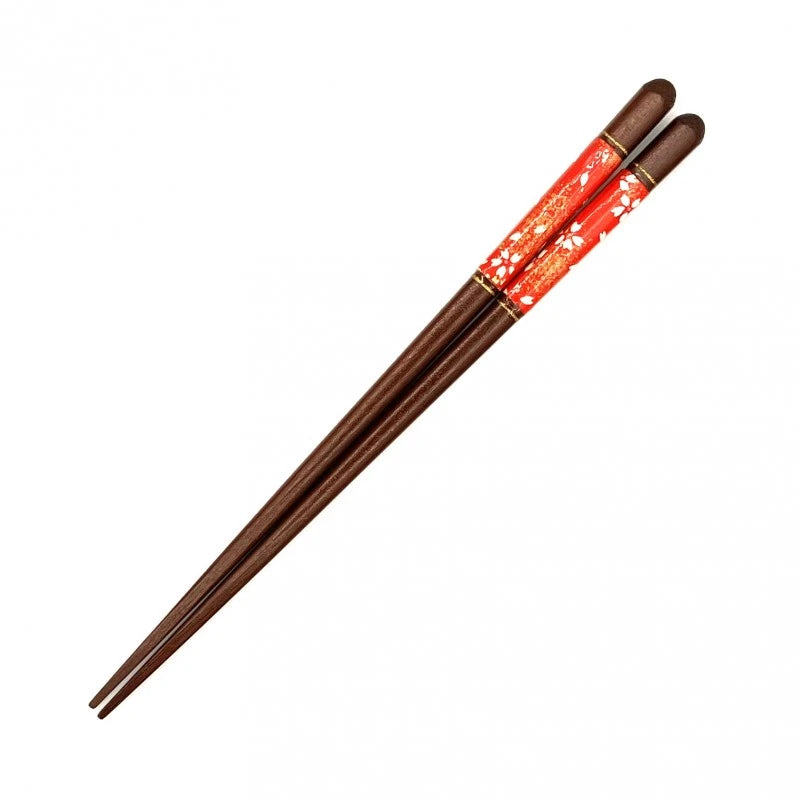 Tapered Tip Chopsticks with Washi Paper Night Cherry Blossom Design