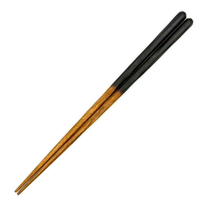 Kyoto Hand-Carved Cherry Wood Chopsticks with Flame-Finished Square Tips