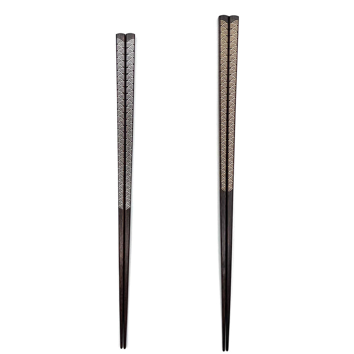Echizen Lacquerware Chopsticks - Wave Pattern Design
