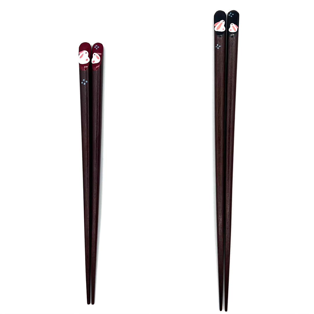 Wakasa Lacquerware Chopsticks - Rabbit Design (Engravable)