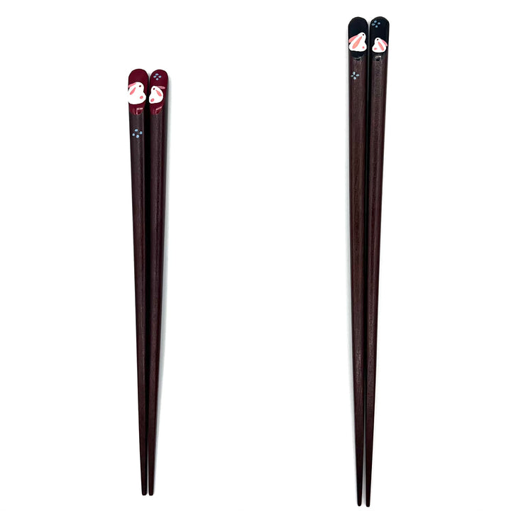 Wakasa Lacquerware Chopsticks - Rabbit Design (Engravable)