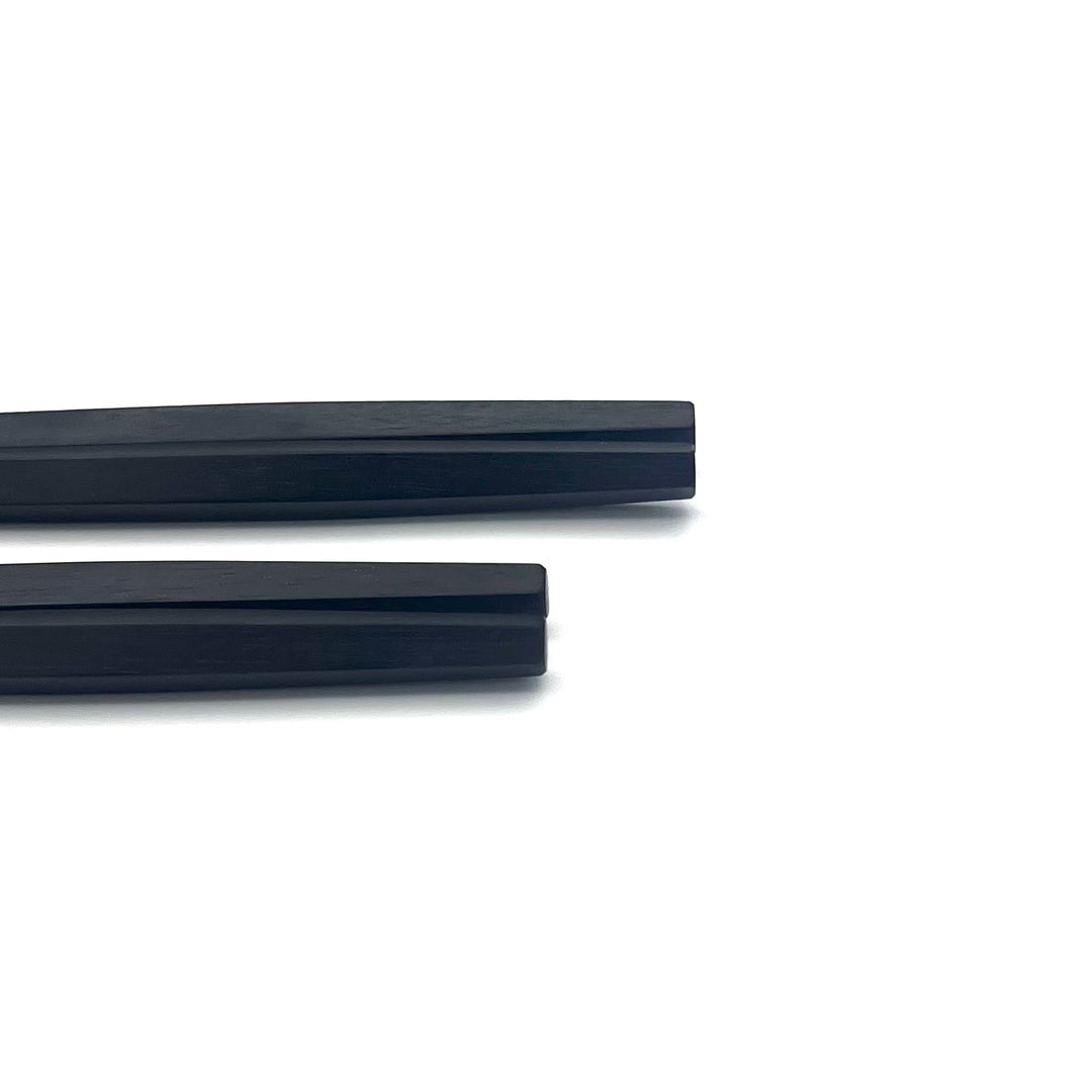 Edo-Karaki Octagonal Rikyu Pair Chopsticks - Macassar Ebony