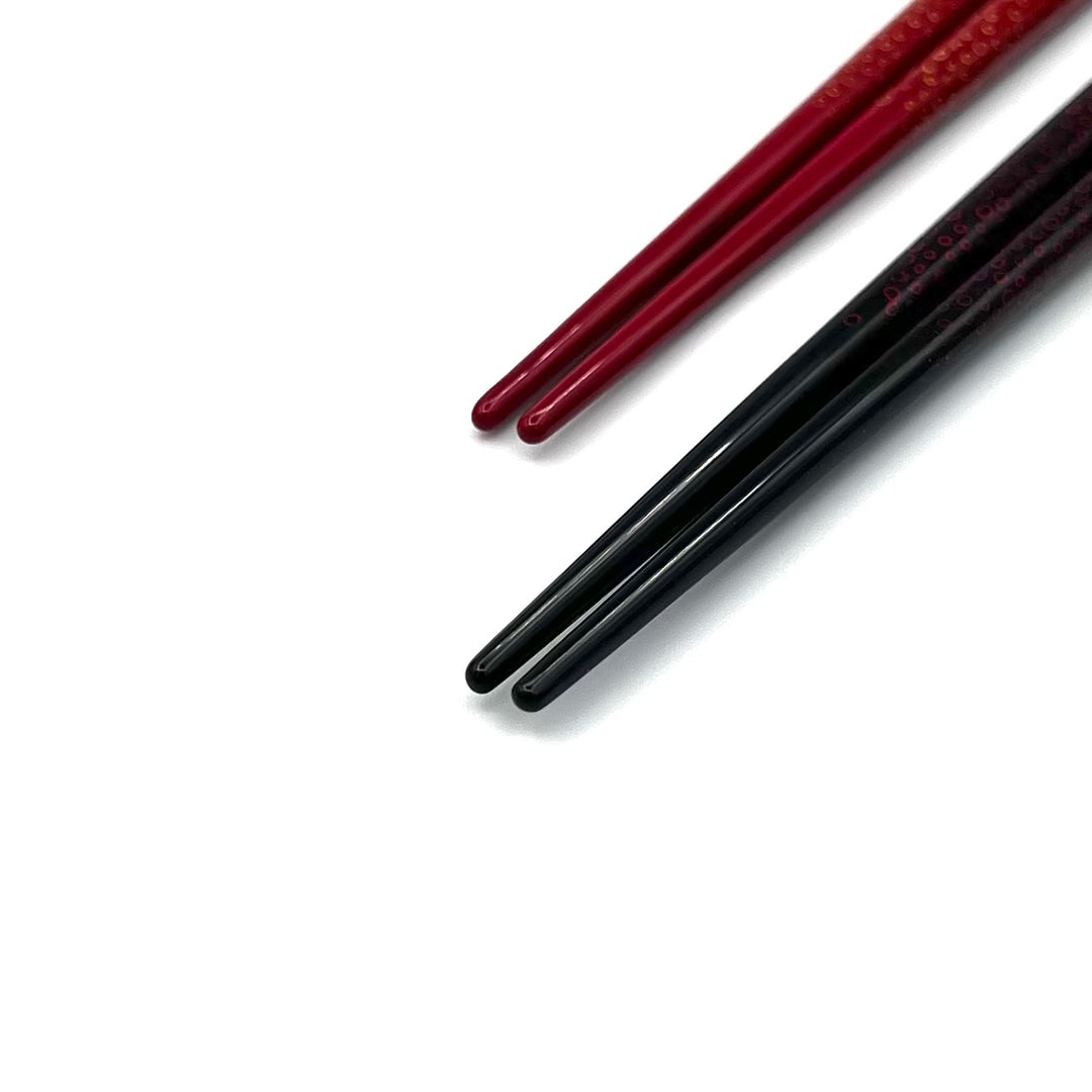 Tsugaru Lacquerware Nanako-Nuri Chopsticks with Mother-of-Pearl Inlay - Exceptional Durability and Elegance