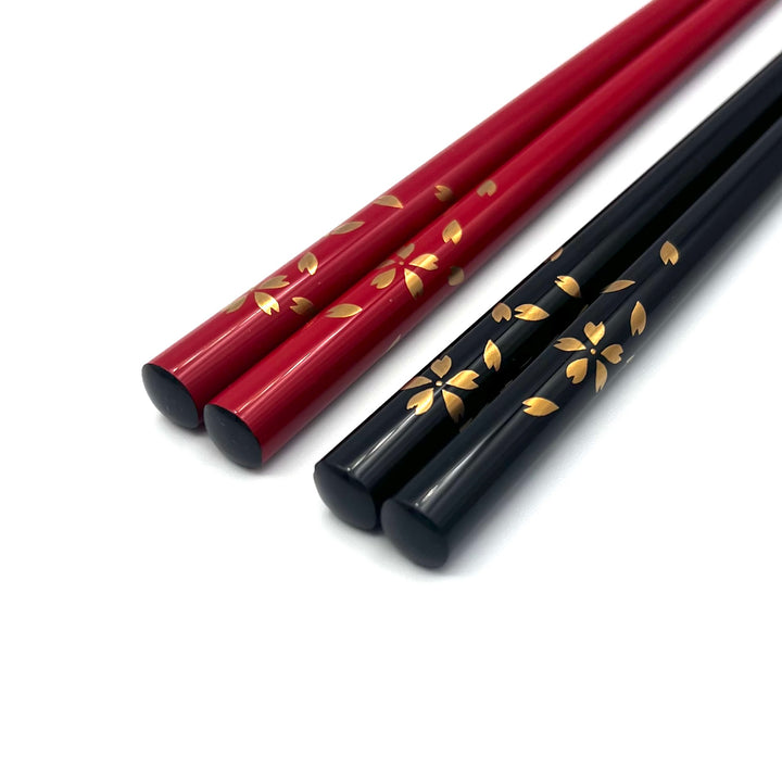 Wajima Lacquerware Chopsticks - Maki-e Sakura Blizzard Motifs