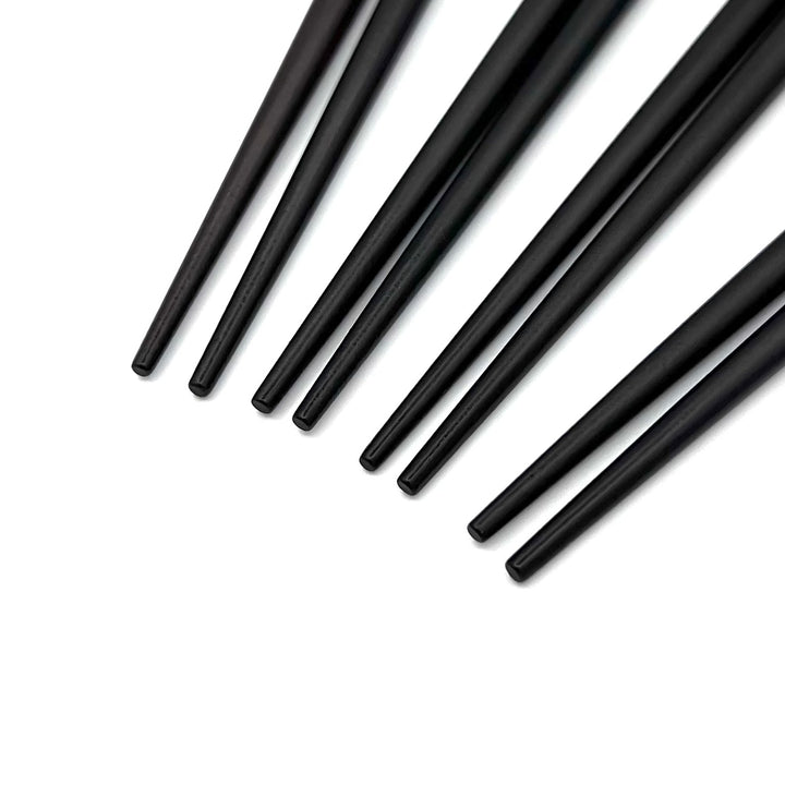 Shell Inlay Chopsticks - A variety of Graceful Komachi on Ebony Base (Engravable)