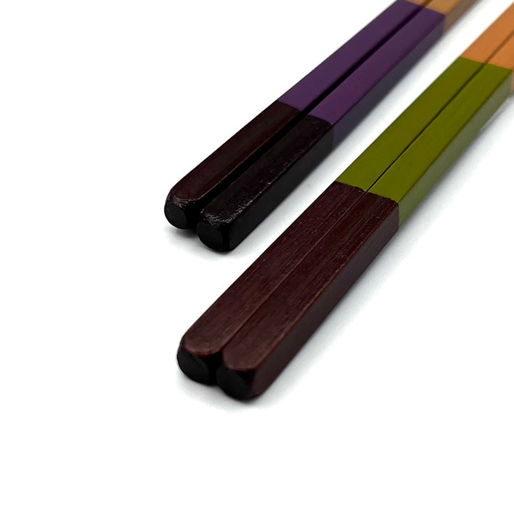 Wakasa Lacquerware Chopsticks – Colored Bands (Engravable)