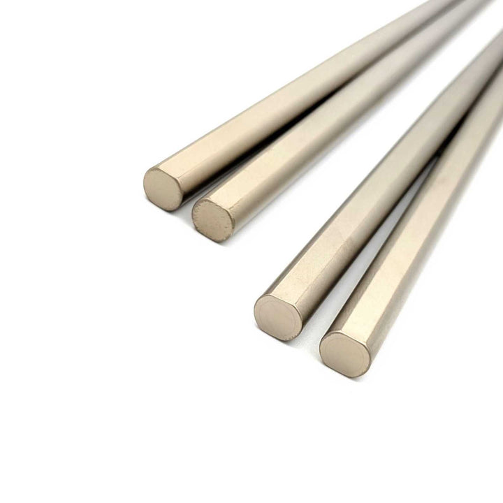 Premium Titanium Chopsticks with Oval Shape - Silver