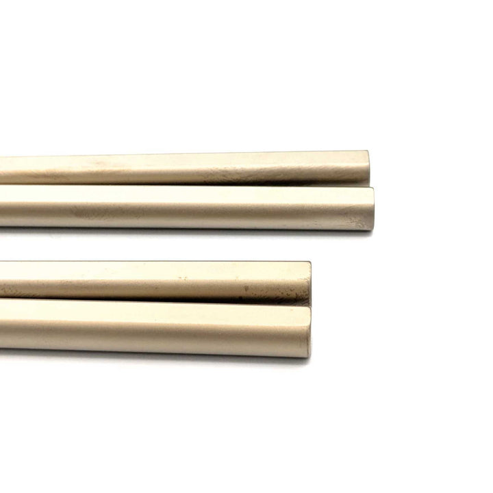 Premium Titanium Chopsticks with Oval Shape - Silver