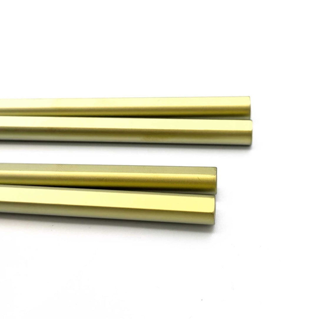Premium Titanium Chopsticks with Oval Shape - Green