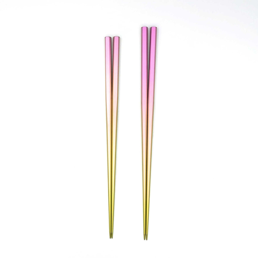 Premium Titanium Chopsticks with Oval Shape - Pink