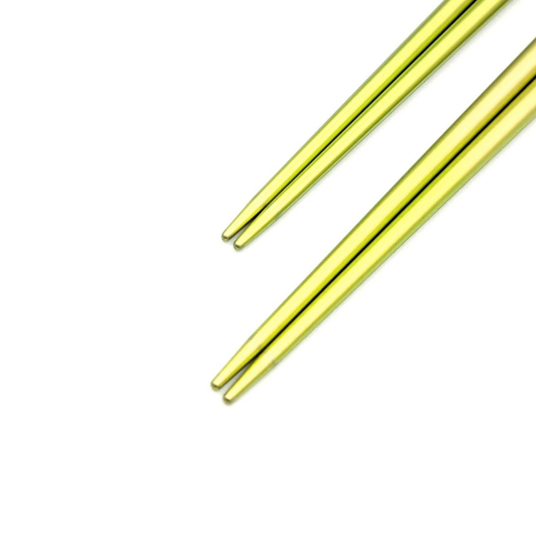 Premium Titanium Chopsticks with Oval Shape - Pink