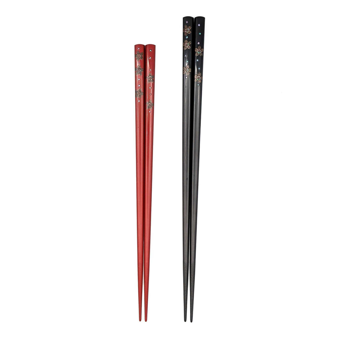Yakumo Lacquerware Scattered Cherry Blossom Chopsticks(Engravable)