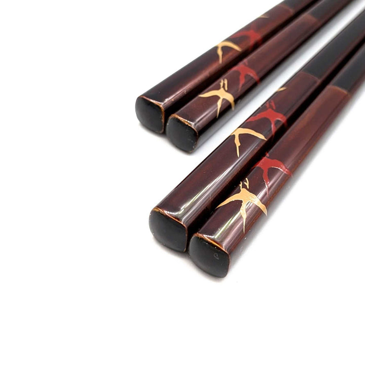 Yakumo Lacquerware Thousand Origami Cranes Chopsticks