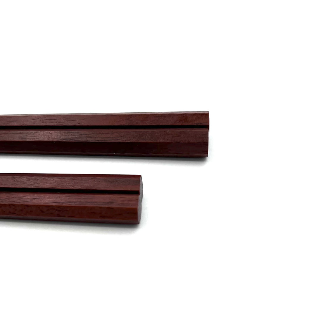 Daikokuya Seven-Sided Ironwood Pair Chopsticks with Slim Tips - Handcrafted in Tokyo