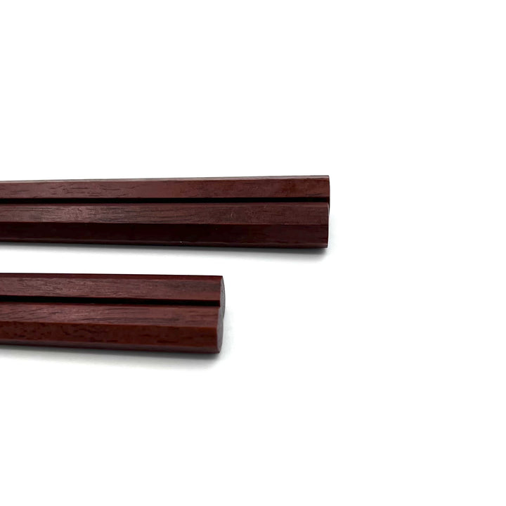 Daikokuya Seven-Sided Ironwood Pair Chopsticks with Slim Tips - Handcrafted in Tokyo
