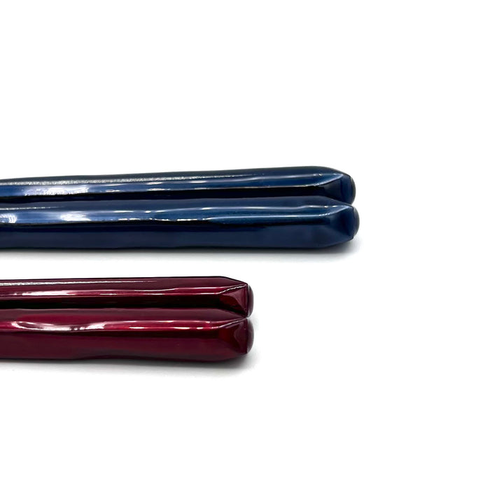 Wakasa-Nuri Pair Chopsticks with Wood and Metallic Contrast