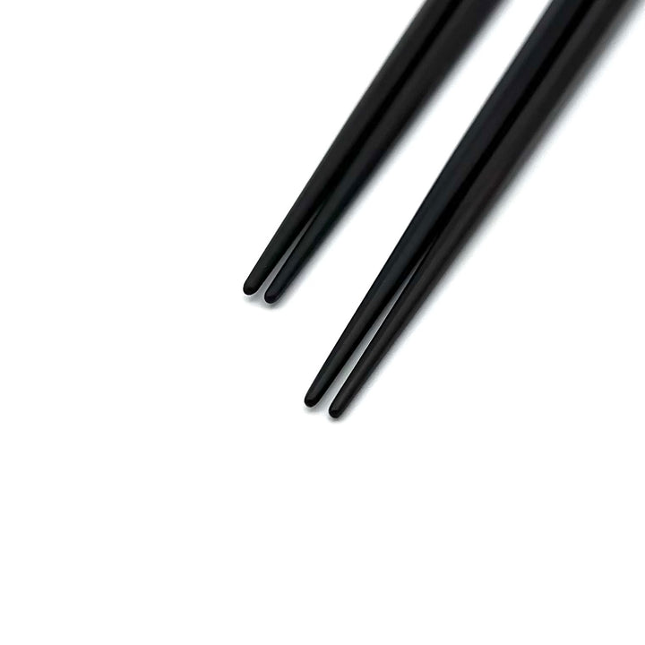 Echizen Lacquerware Heptagonal Ebony Chopsticks with Gold/Silver Accents