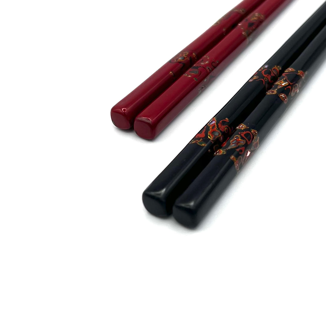 Wakasa Lacquerware Chopsticks - Shimmering Inlays (Engravable)