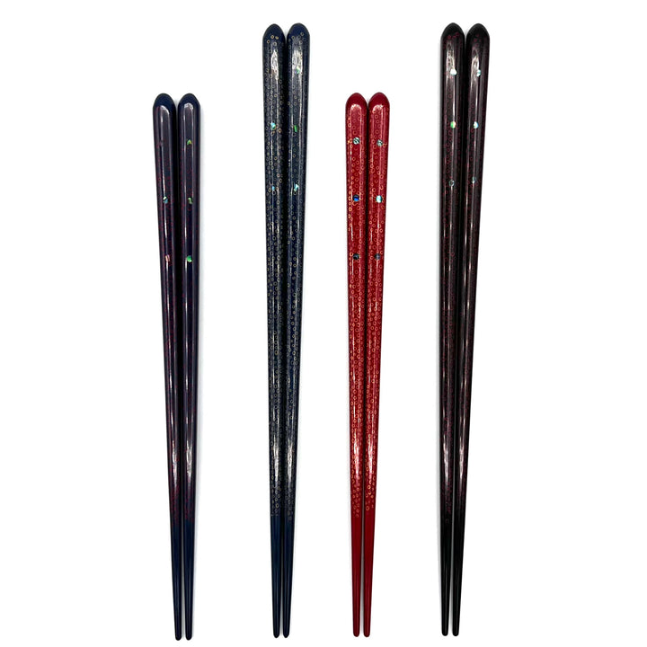 Tsugaru Lacquerware Chopsticks – Flower Ice Motif (Engravable)