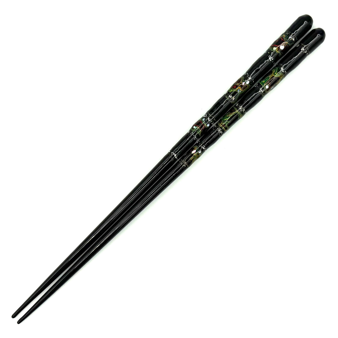 Japanese Raden Chopsticks – Mother-of-Pearl Ichimatsu Checkerboard