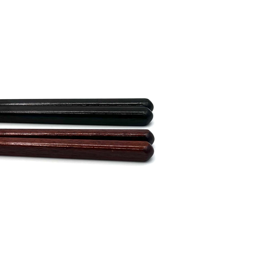 Wakasa Lacquerware Urushi Maru-Maras Tipped Square Chopsticks(Engravable)