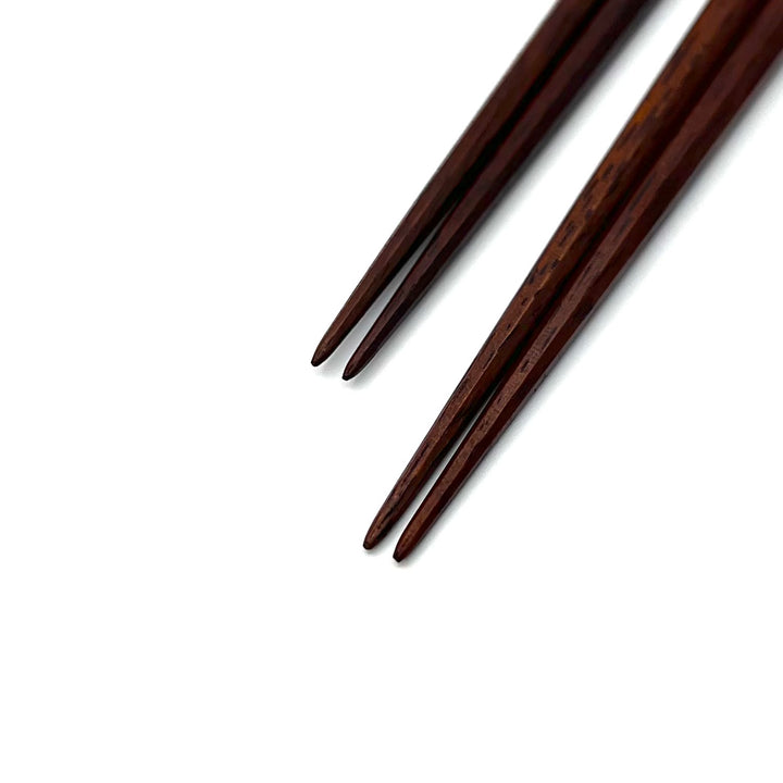 Daikokuya Octagonal Ironwood Chopsticks with Slim Tips for Prosperity - Handcrafted in Tokyo