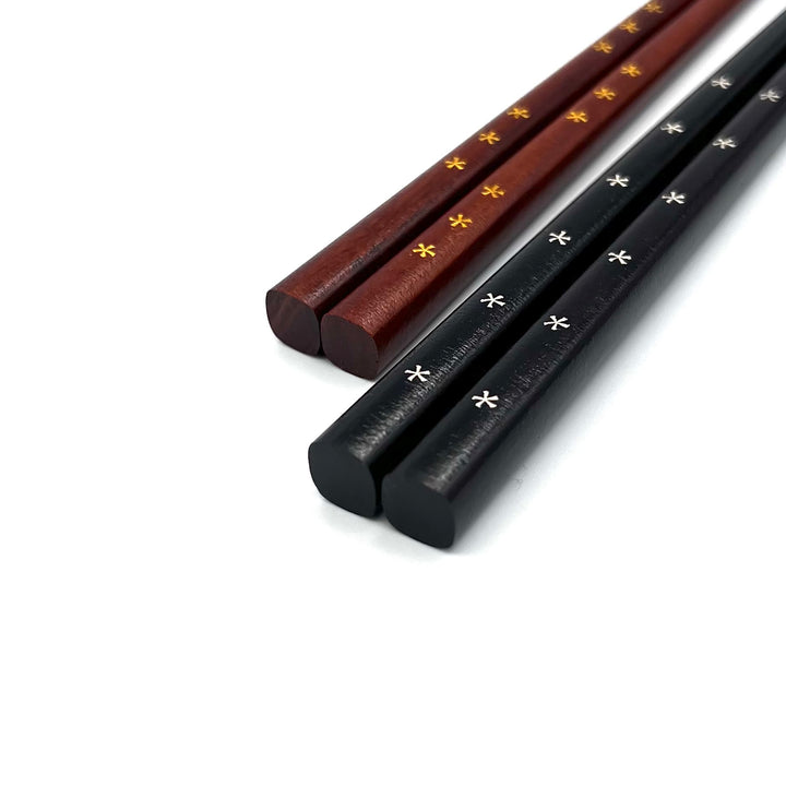 Wakasa Lacquerware Chopsticks - Osmanthus Flower Design (Engravable)