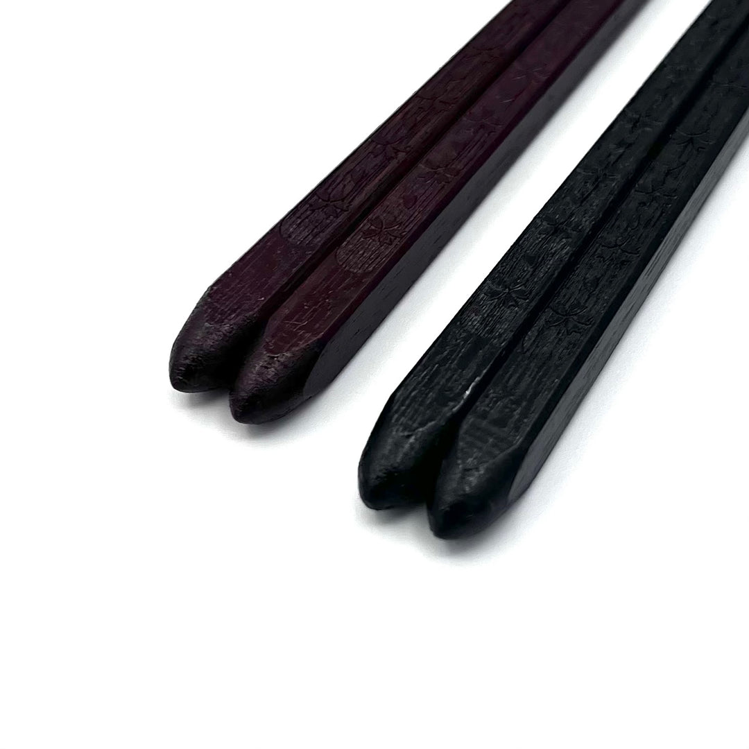 Wakasa Lacquerware Chopsticks - Sakura Pattern (Engravable)