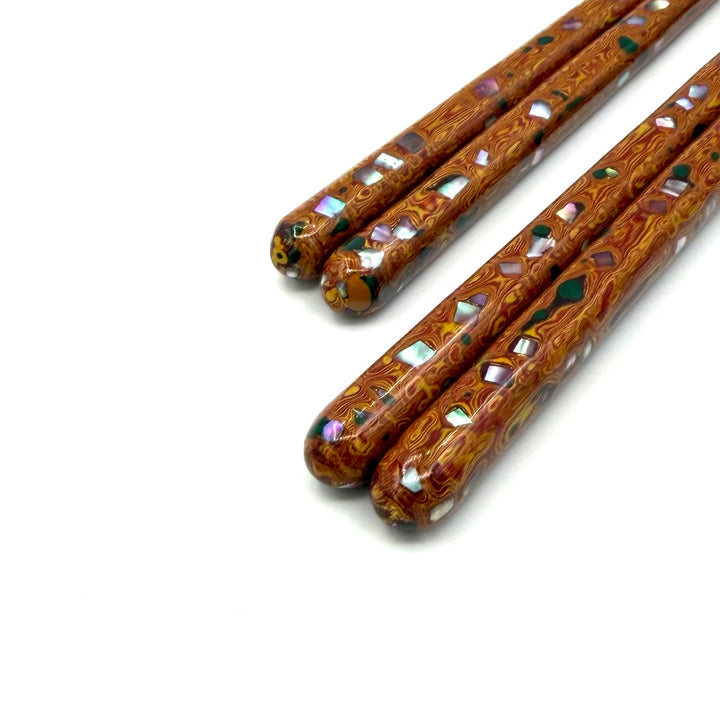 Wabi-Sabi Reiro – Wakasa Chopsticks with Mother-of-Pearl Inlay